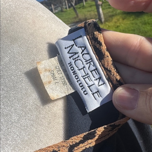 Vintage 90s Lauren Michele black animal print short sleeve pencil Maxi dress - Picture 6 of 8